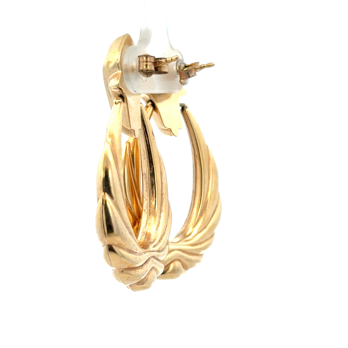 9ct yellow gold earrings 5.6g (sh25919l)