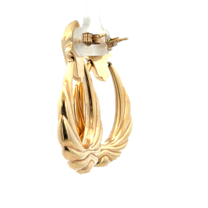 9ct yellow gold earrings 5.6g (sh25919l)