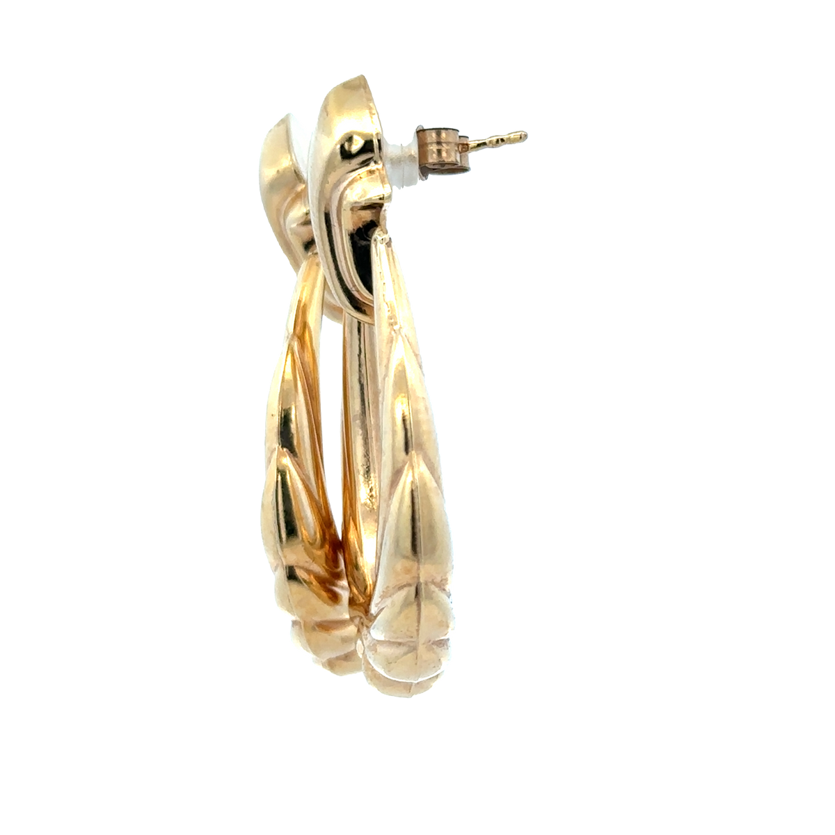 9ct yellow gold earrings 5.6g (sh25919l)