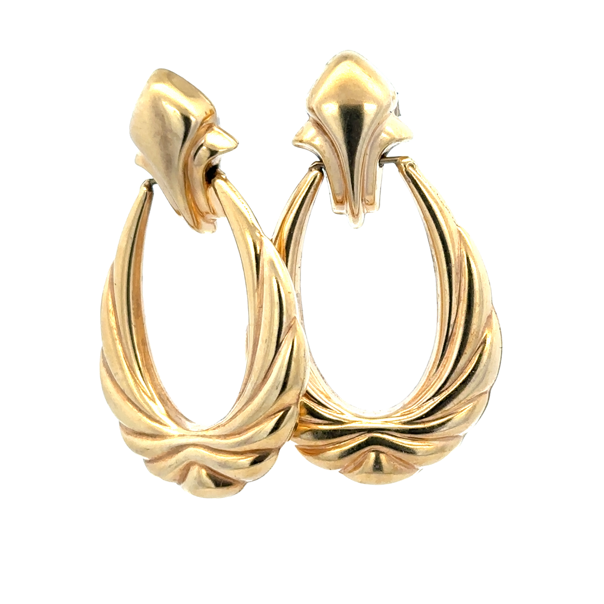 9ct yellow gold earrings 5.6g (sh25919l)