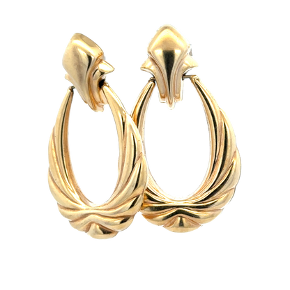 9ct yellow gold earrings 5.6g (sh25919l)