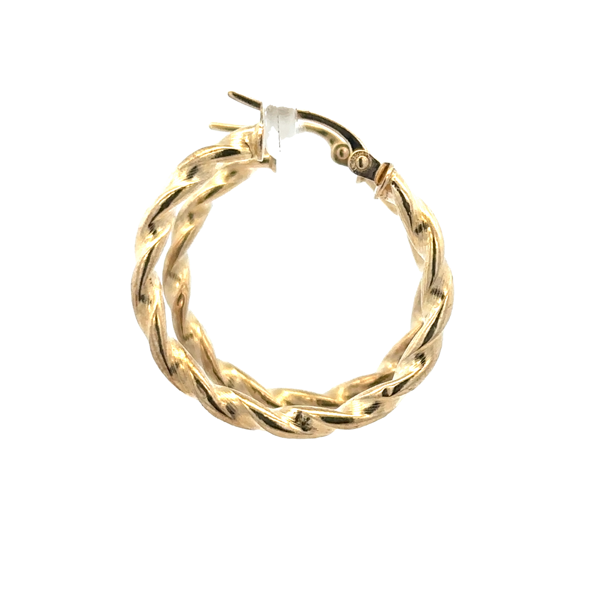 9ct yellow gold hoop earrings 1.2g (sh25917l)