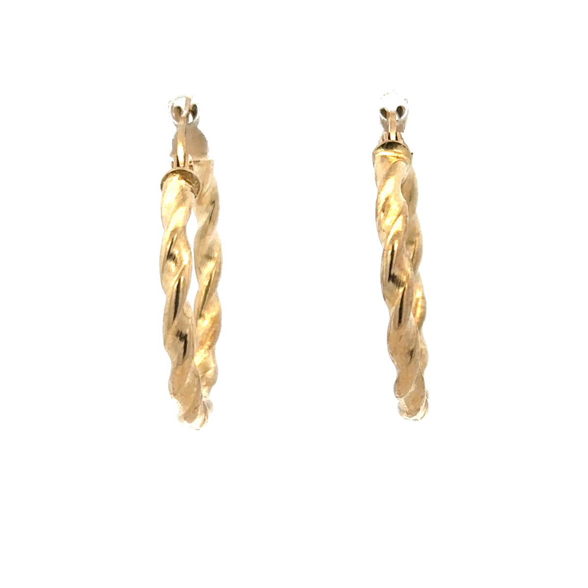 9ct yellow gold hoop earrings 1.2g (sh25917l)