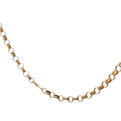 9ct yellow gold belcher chain 6g (sh25918l)