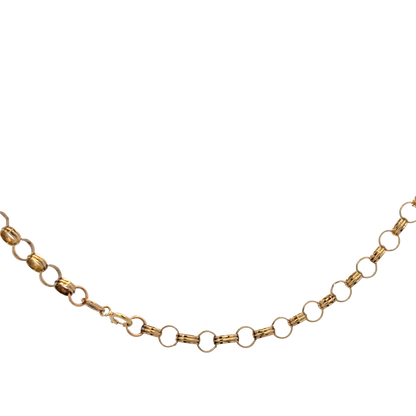 9ct yellow gold belcher chain 6g (sh25918l)