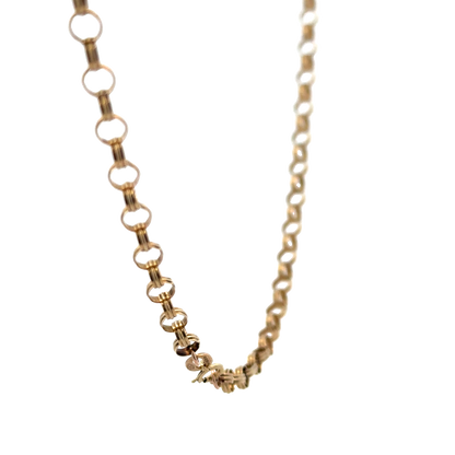 9ct yellow gold belcher chain 6g (sh25918l)
