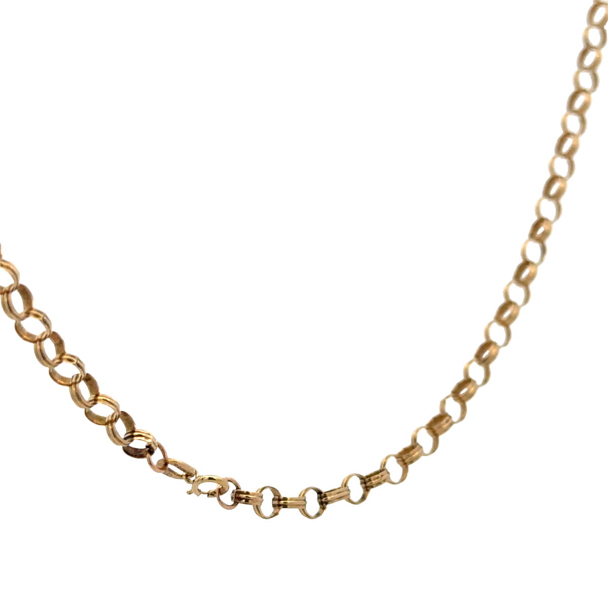 9ct yellow gold belcher chain 6g (sh25918l)