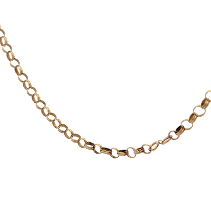 9ct yellow gold belcher chain 6g (sh25918l)