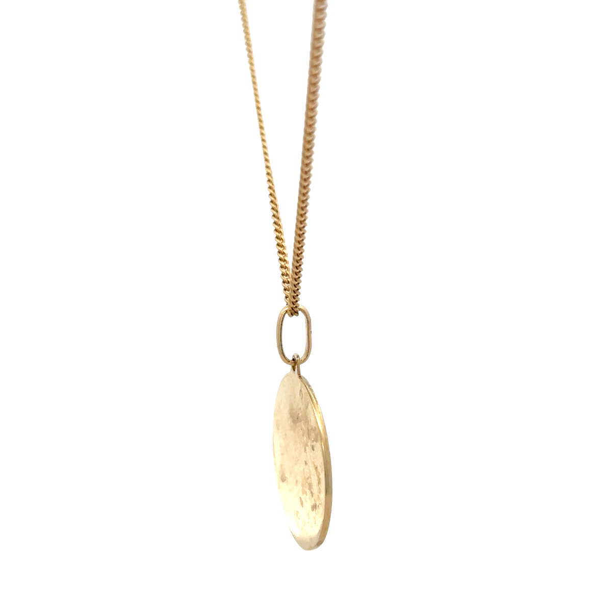 9ct yellow gold chain with St Christopher pendant, Reeves and Sons, 6.3g, showcasing detailed gold chain and religious pendant.