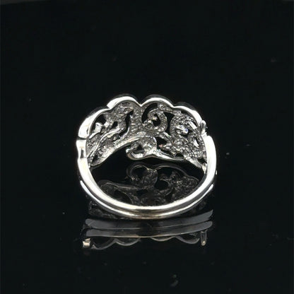 9ct white gold diamond ring size K1/2 by Reeves and Sons, featuring a sparkling diamond setting on a polished band.