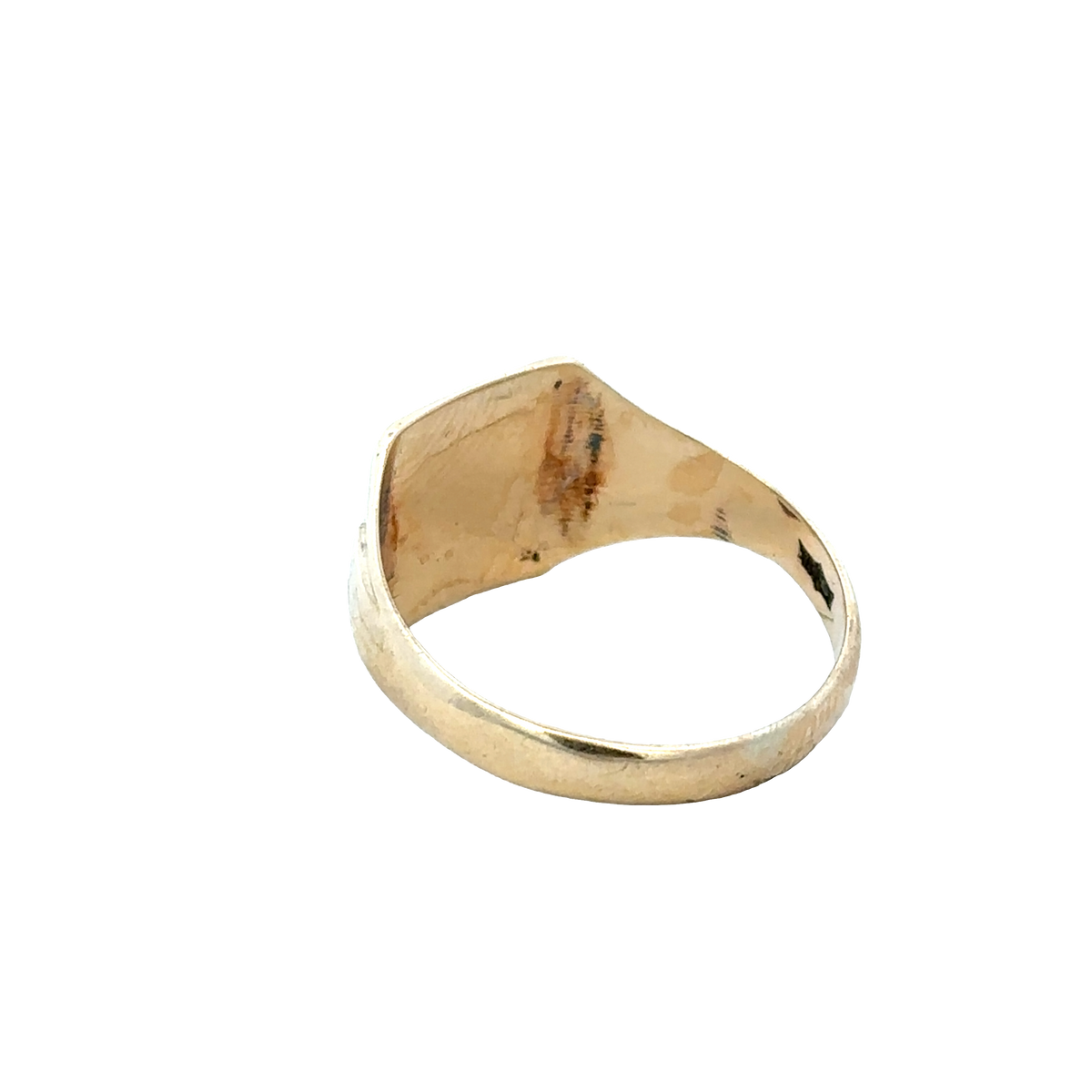 9ct yellow gold signet ring size U (sh28060b)