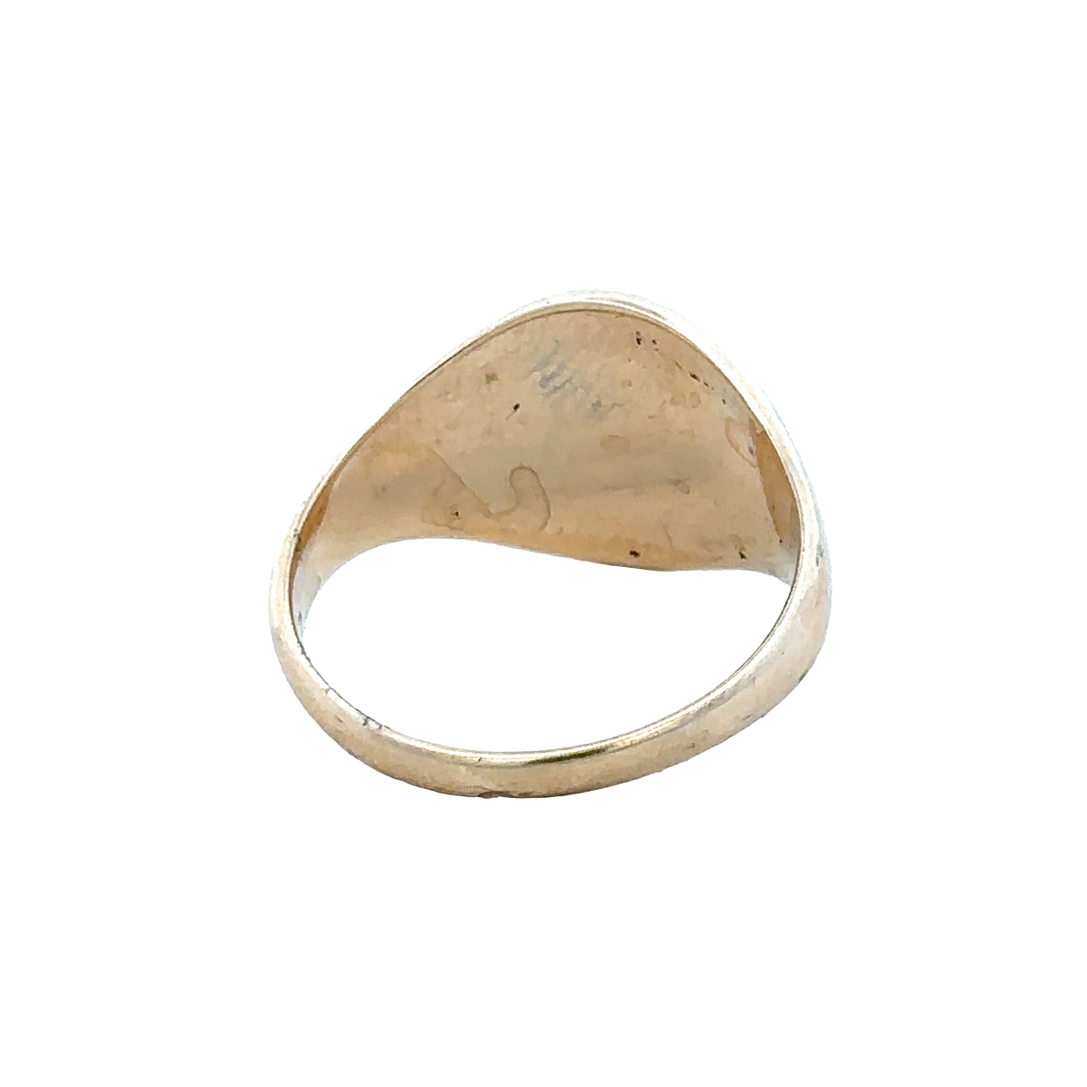 9ct yellow gold signet ring size R1/2 (sh28052b)