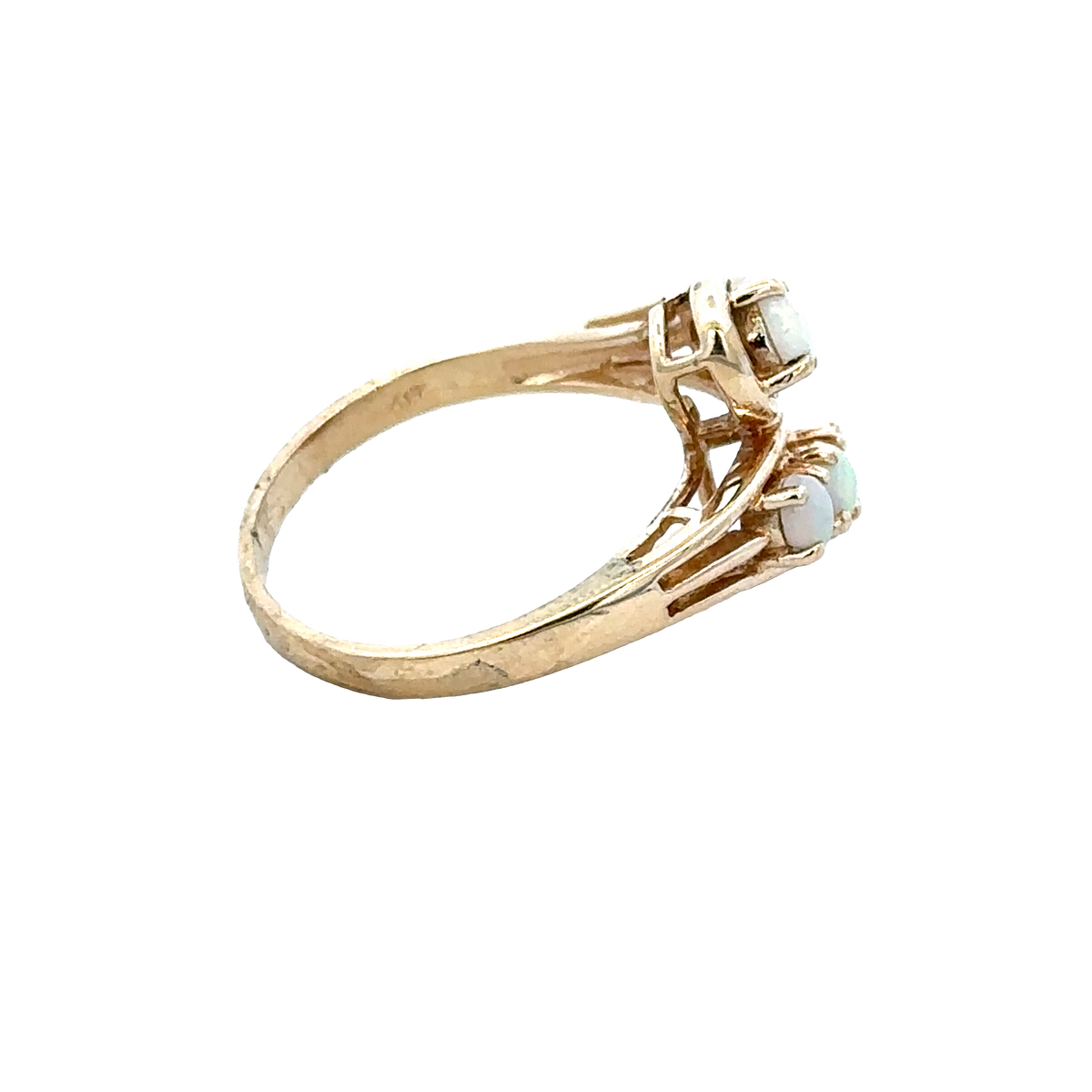 9ct yellow gold ring size M (sh28046b)