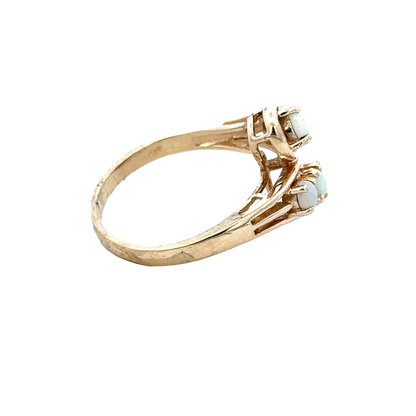 9ct yellow gold ring size M (sh28046b)