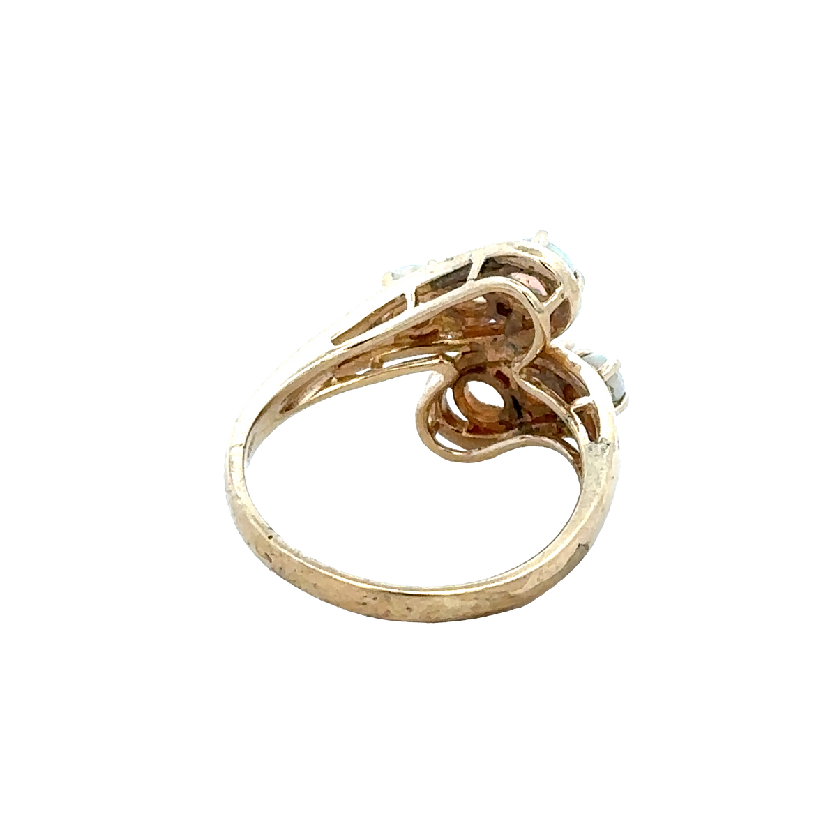 9ct yellow gold ring size M (sh28046b)
