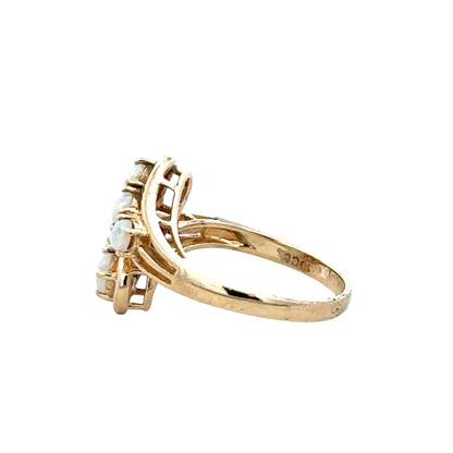 9ct yellow gold ring size M (sh28046b)