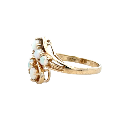 9ct yellow gold ring size M (sh28046b)