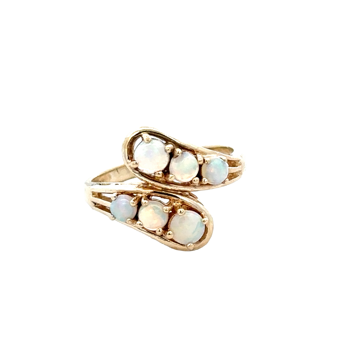 9ct yellow gold ring size M (sh28046b)