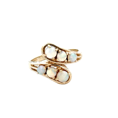 9ct yellow gold ring size M (sh28046b)