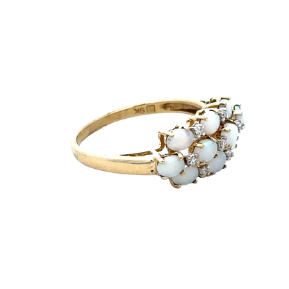 9ct yellow gold ring size Q (sh28064b)