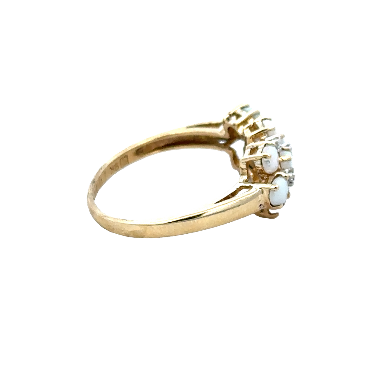 9ct yellow gold ring size Q (sh28064b)