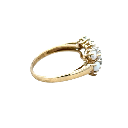 9ct yellow gold ring size Q (sh28064b)