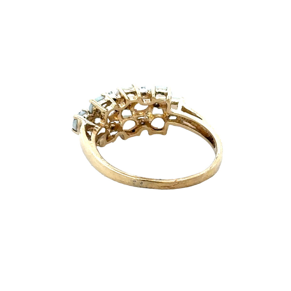 9ct yellow gold ring size Q (sh28064b)