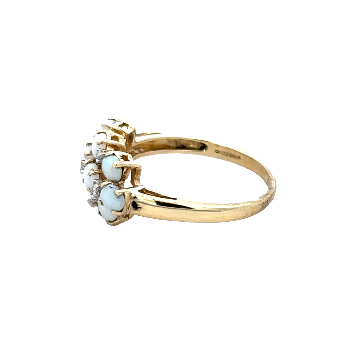 9ct yellow gold ring size Q (sh28064b)