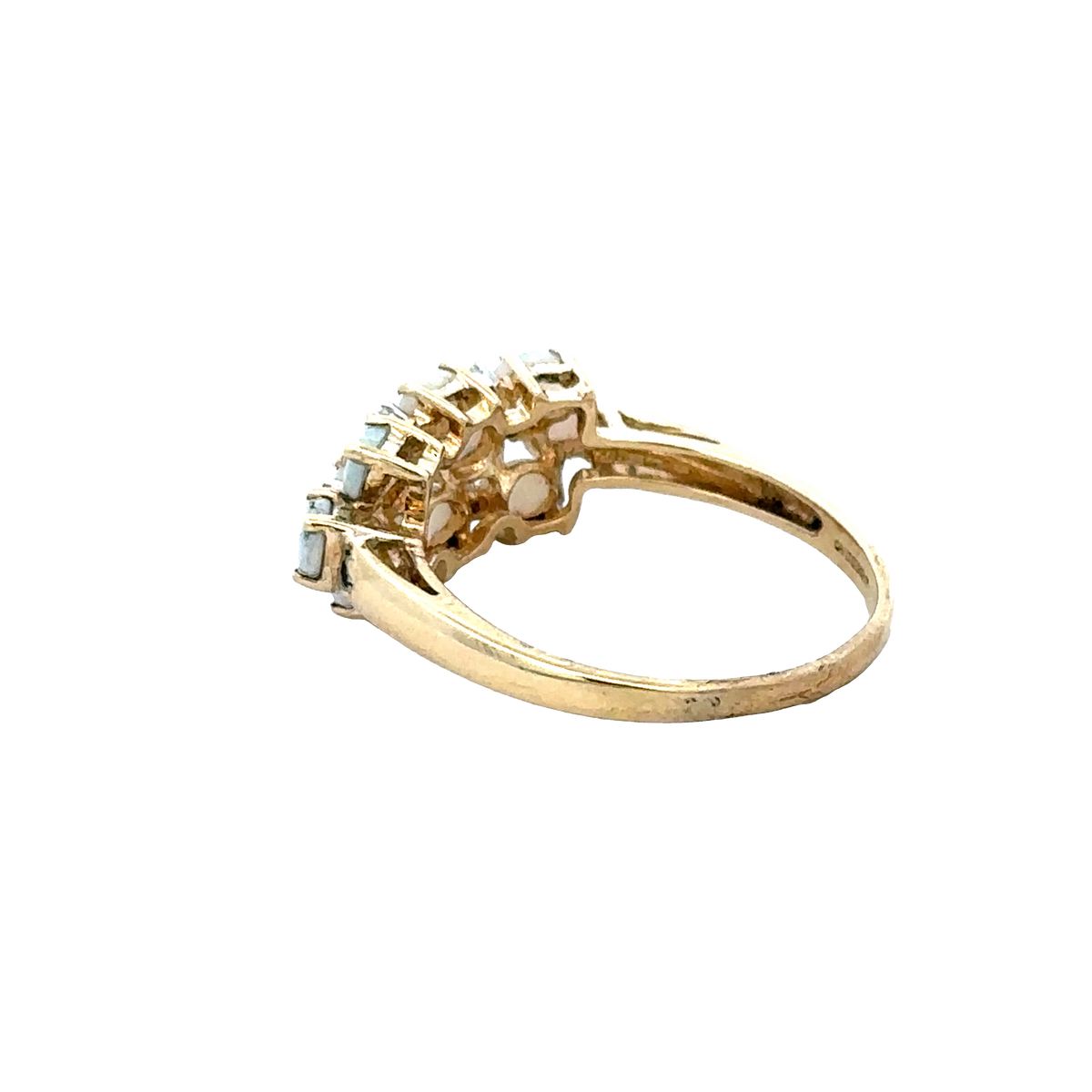 9ct yellow gold ring size Q (sh28064b)