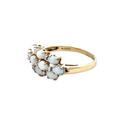 9ct yellow gold ring size Q (sh28064b)
