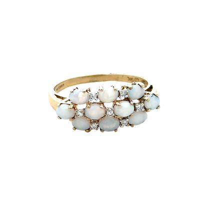 9ct yellow gold ring size Q (sh28064b)