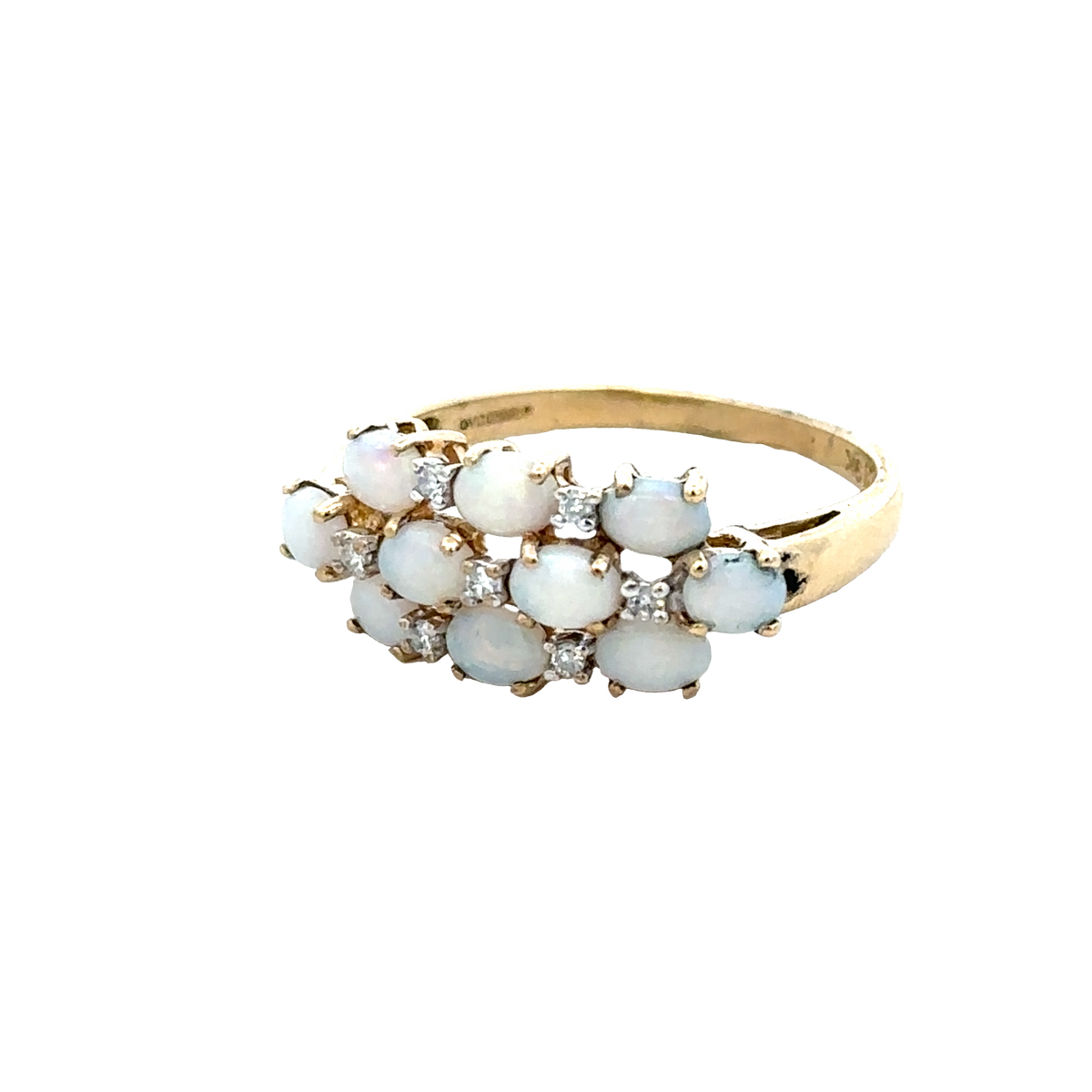 9ct yellow gold ring size Q (sh28064b)