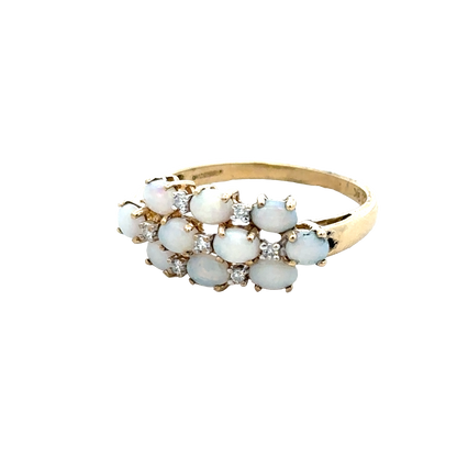 9ct yellow gold ring size Q (sh28064b)
