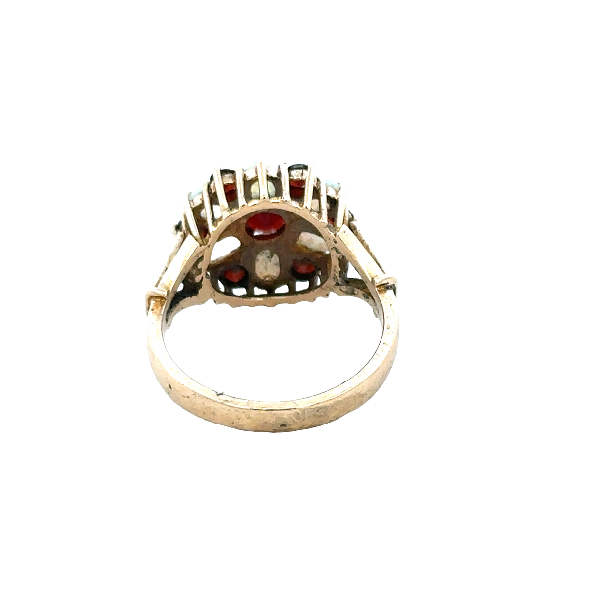 9ct yellow gold ring in size N from Reeves and Sons, featuring a smooth, polished band.