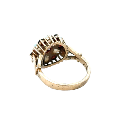 9ct yellow gold ring size N from Reeves and Sons featuring a smooth polished band.