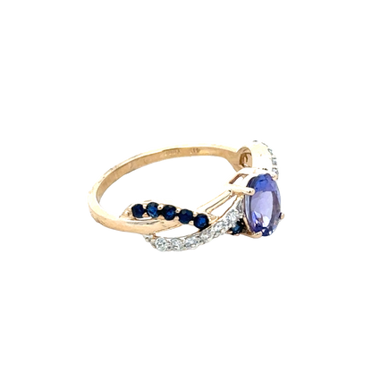 9ct yellow gold ring size N1/2 (sh28075b)