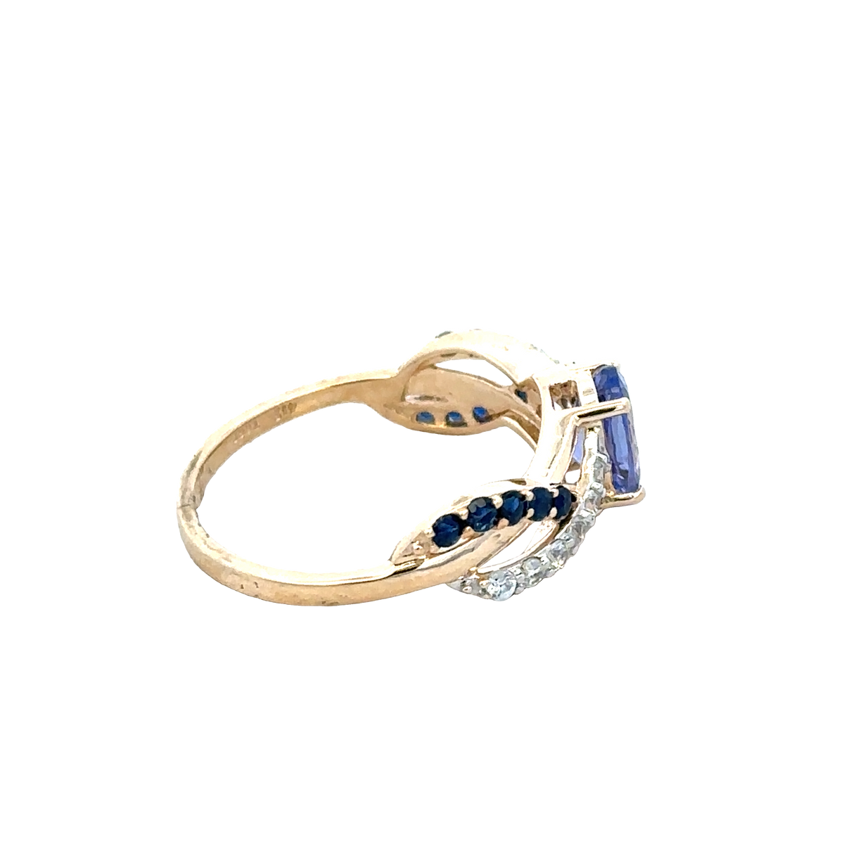 9ct yellow gold ring size N1/2 (sh28075b)