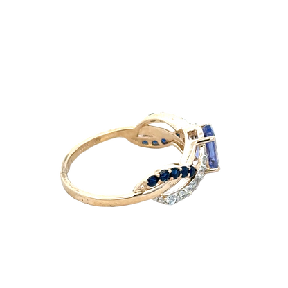 9ct yellow gold ring size N1/2 (sh28075b)