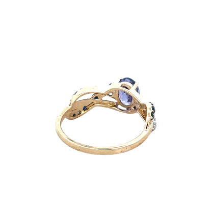 9ct yellow gold ring size N1/2 (sh28075b)