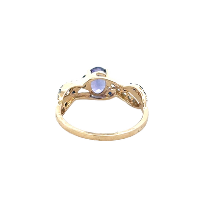 9ct yellow gold ring size N1/2 (sh28075b)