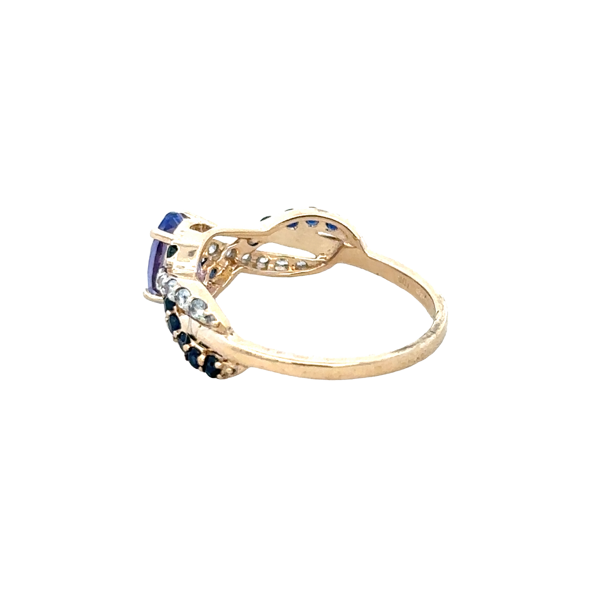 9ct yellow gold ring size N1/2 (sh28075b)