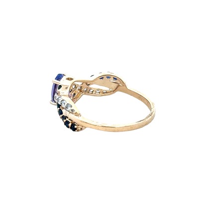 9ct yellow gold ring size N1/2 (sh28075b)