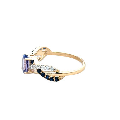 9ct yellow gold ring size N1/2 (sh28075b)