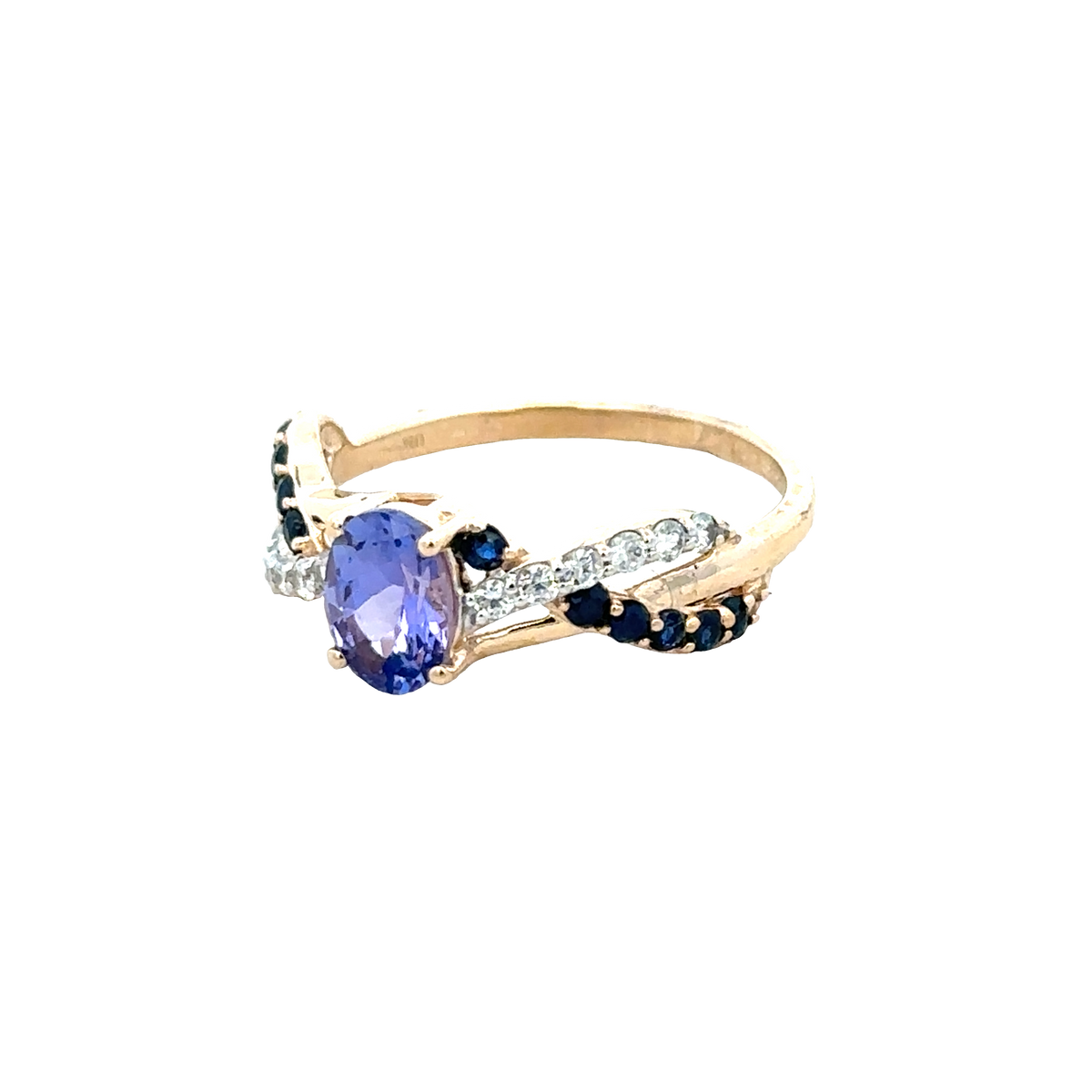 9ct yellow gold ring size N1/2 (sh28075b)