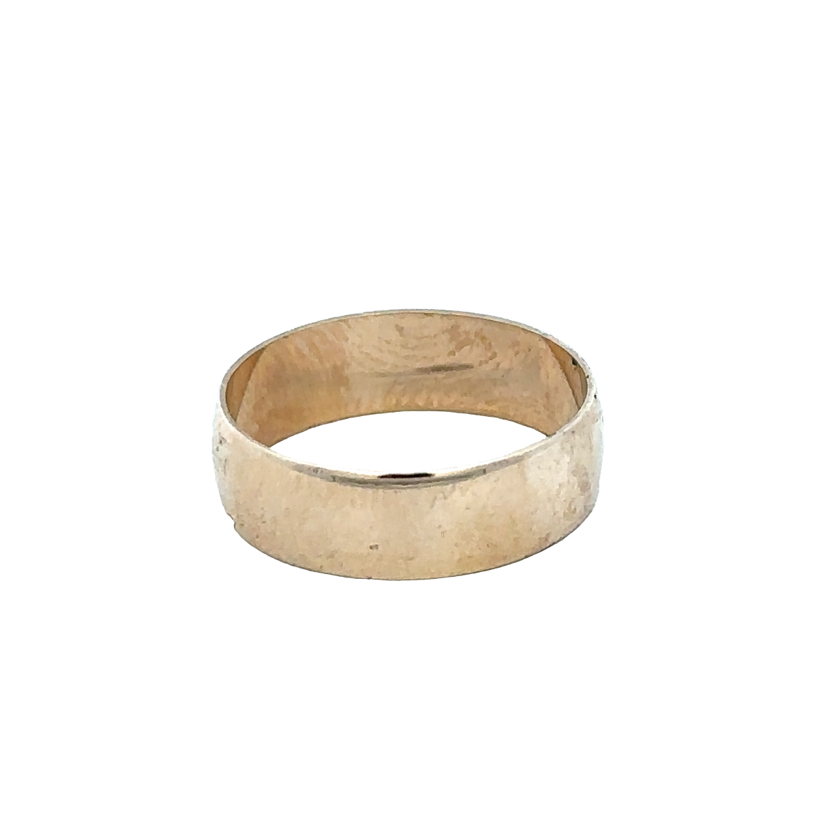9ct yellow gold band ring size N (sh28053b)