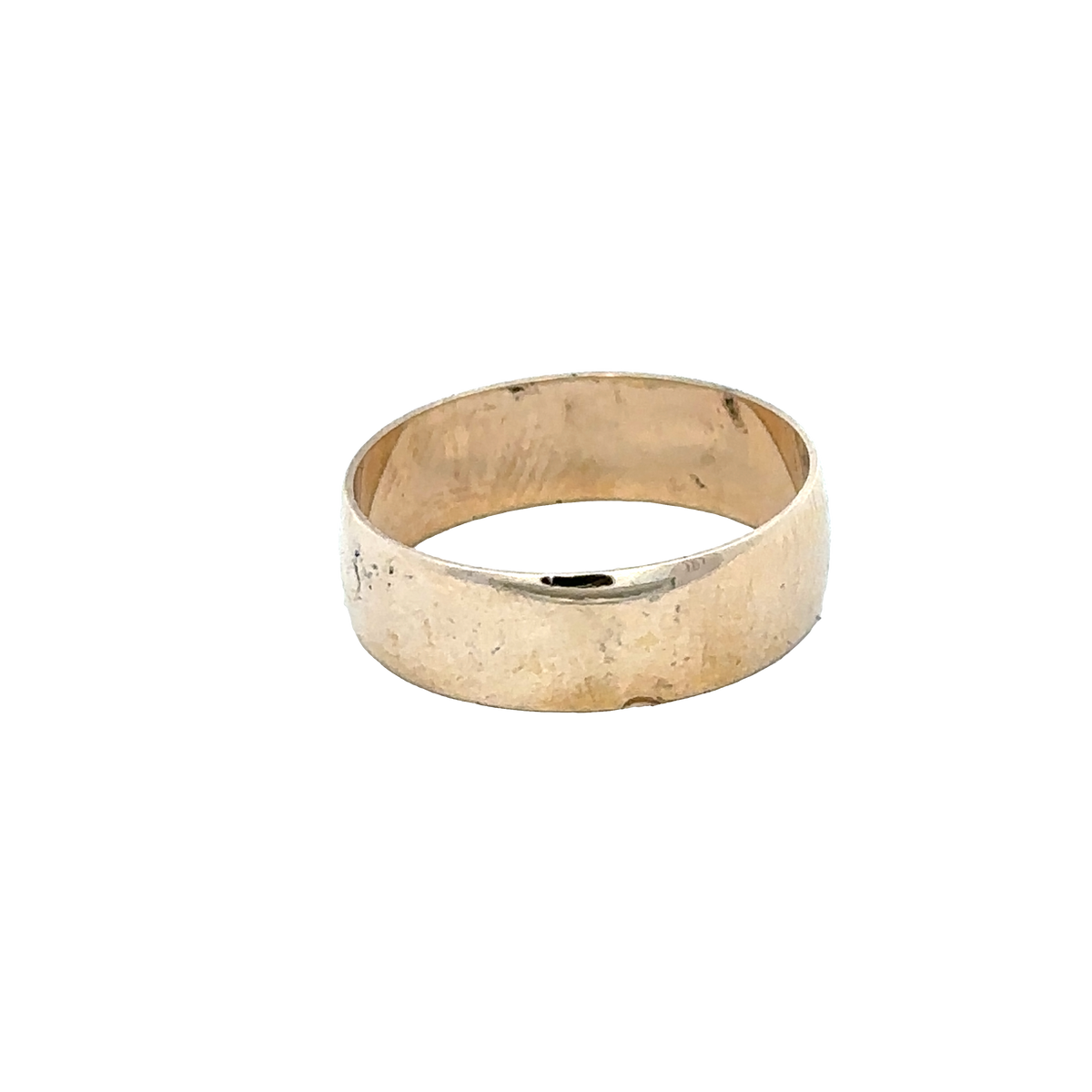 9ct yellow gold band ring size N (sh28053b)