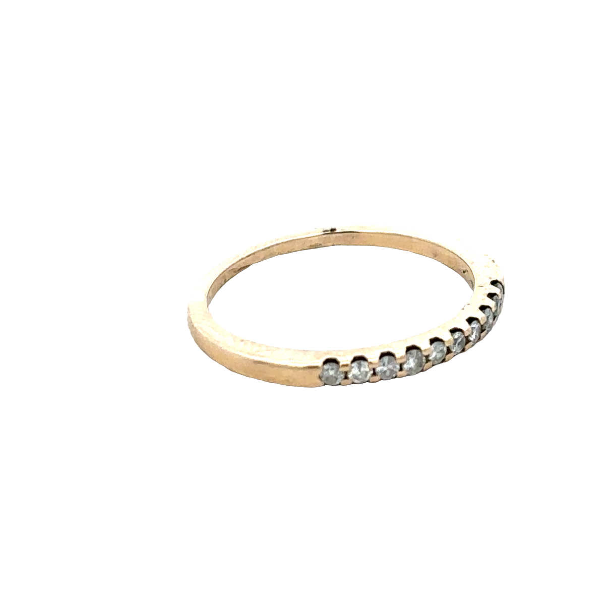 9ct yellow gold diamond ring size N (sh28056b)