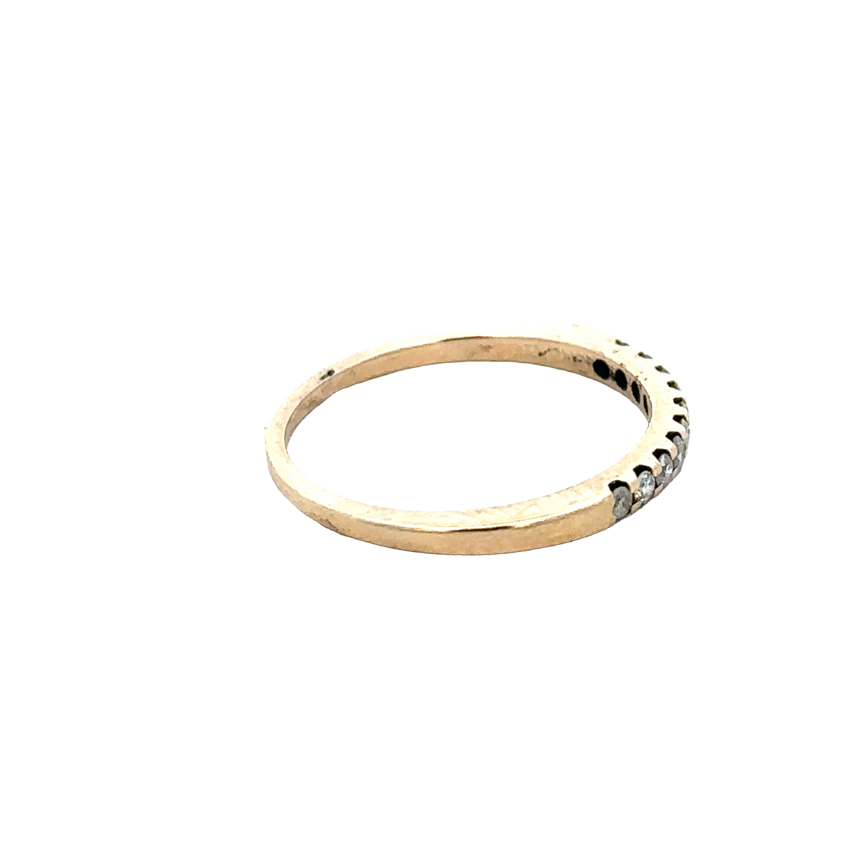 9ct yellow gold diamond ring size N (sh28056b)