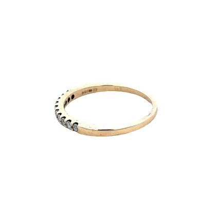 9ct yellow gold diamond ring size N (sh28056b)