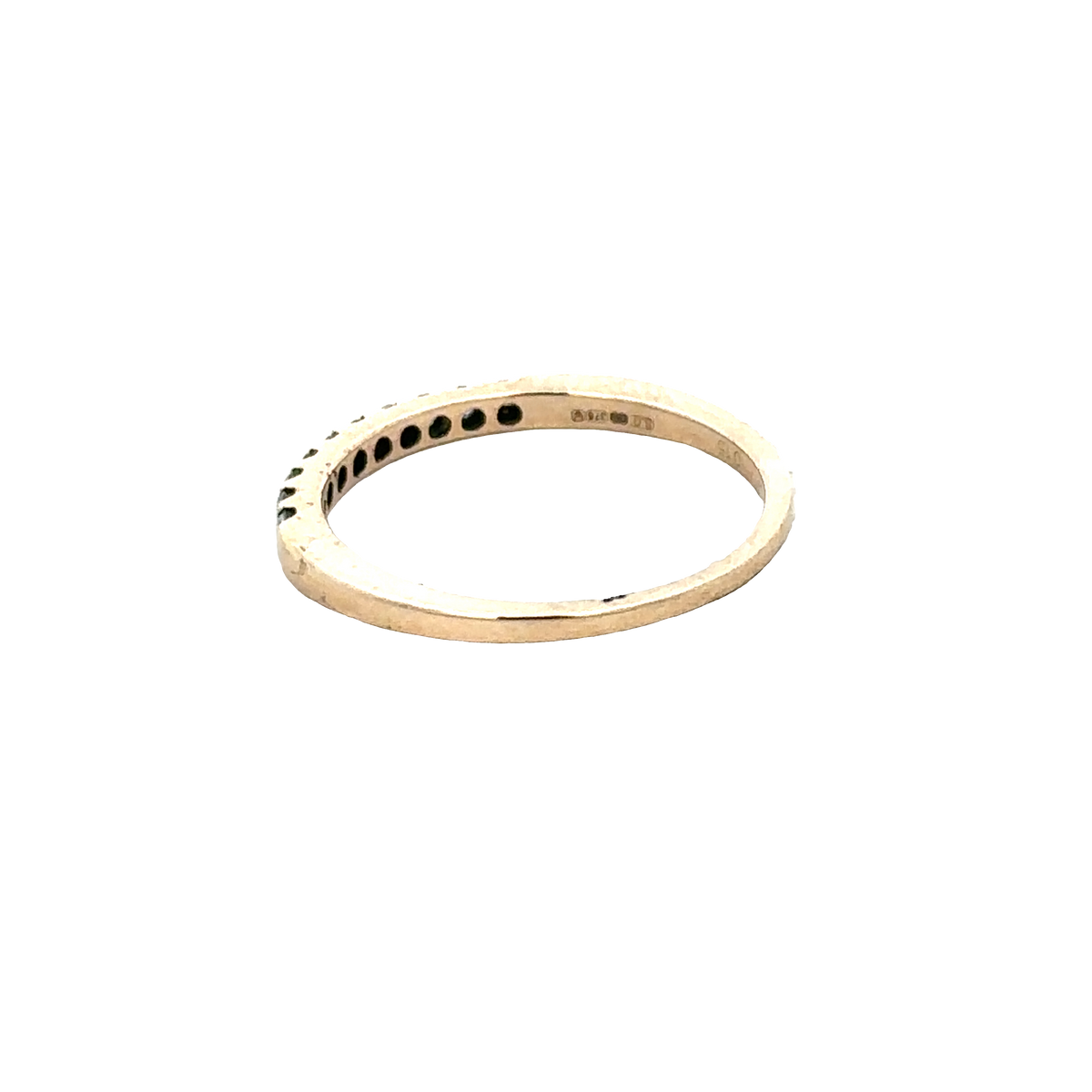 9ct yellow gold diamond ring size N (sh28056b)